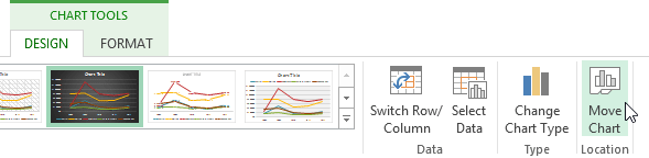 chart move command - एक्सेल में चार्ट को संशोधित करने के लिए कैसे करें